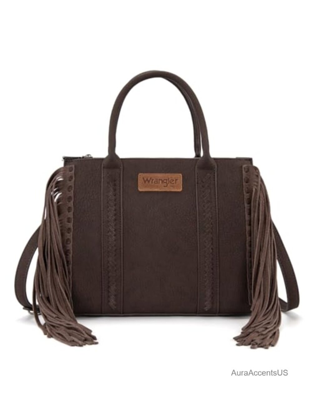 Western Fringe Tote Bag Faux Leather Shoulder Crossbody Purse